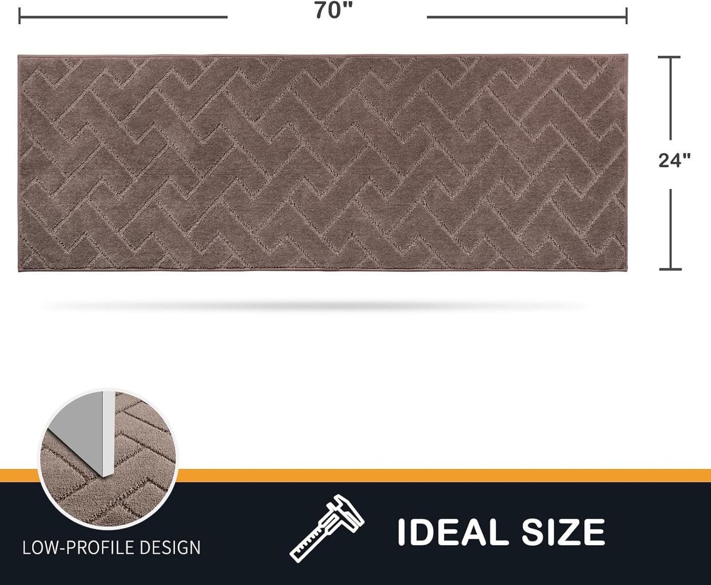 PURRUGS Dirt Trapping Door Mat 20" x 31.5", Non-Slip Machine Washable Entry Rug, Dog Doormat, Indoor Front Door Mat, Super Absorbent Entryway Rug for Muddy Shoes & Paws, Taupe