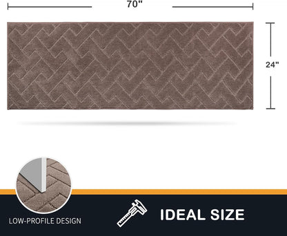 PURRUGS Dirt Trapping Door Mat 20" x 31.5", Non-Slip Machine Washable Entry Rug, Dog Doormat, Indoor Front Door Mat, Super Absorbent Entryway Rug for Muddy Shoes & Paws, Taupe