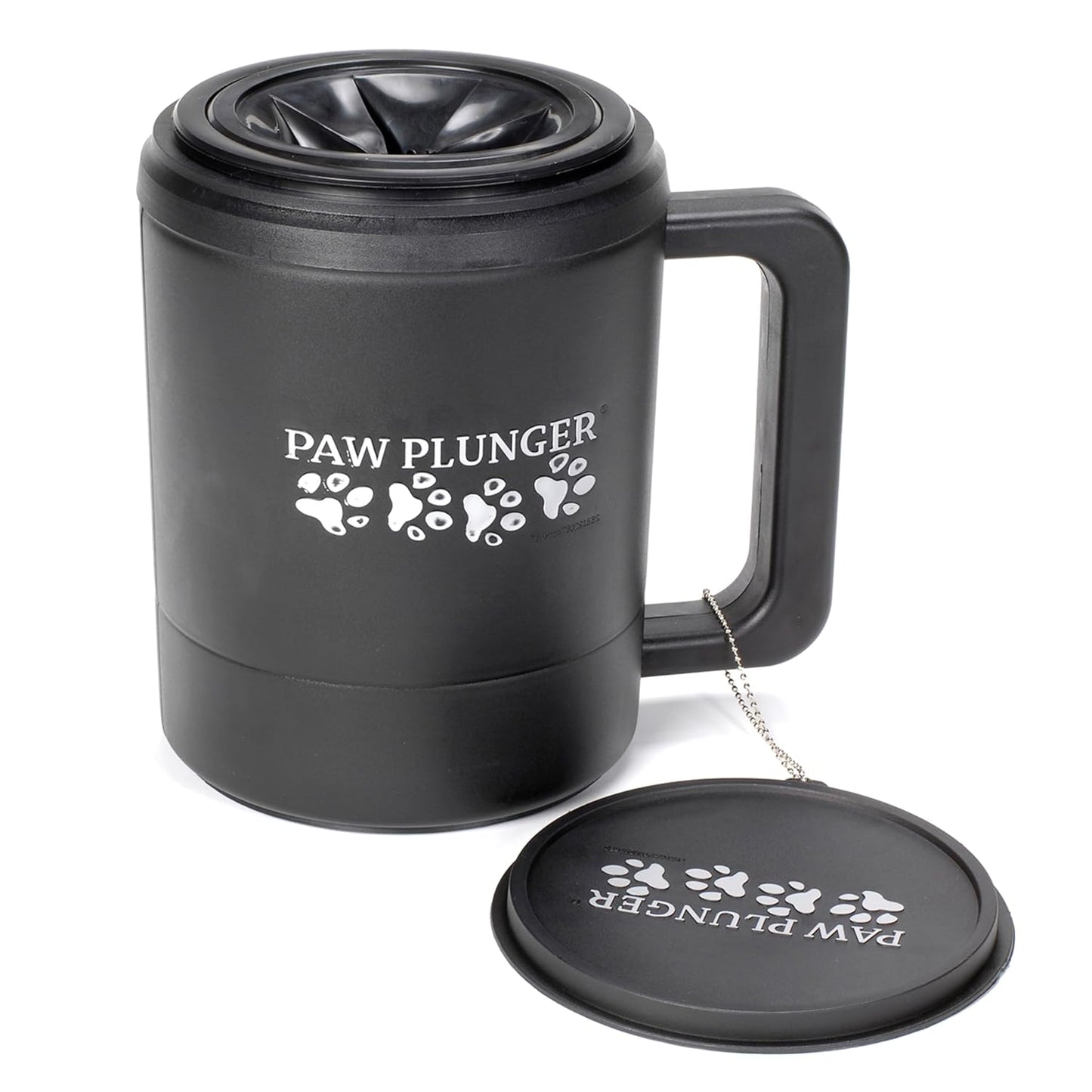 Paw Plunger for Dogs - Portable Dirty Paw Washer for Medium Sized Dogs – Ideal for Dogs Weighing 15-75lbs – Cleaner Pet Paws to Save Floors / Furniture / Carpet / Vehicle from Muddy Paw Prints – Blue