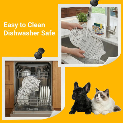 Stainless Steel Lick Mat for Dogs & Cats — 15"×10" Extra Large Metal Dog Licking Mat, Chew-Proof with Suction Cups, Anxiety Relief & Boredom Reducer, Dishwasher Safe, Whisker Friendly