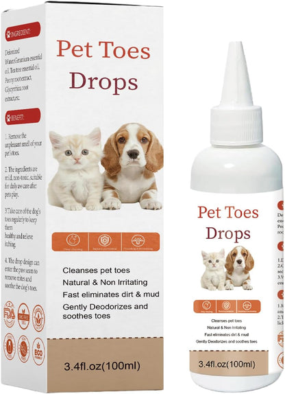 Dog Paw Cleaner – 100ML No-Rinse Dog Paw Washer, Natural Plant Extracts, Gentle Soothes & Moisturizes, Effectively Cleans Pet Toes, Suitable for Dogs, Puppies & Cats