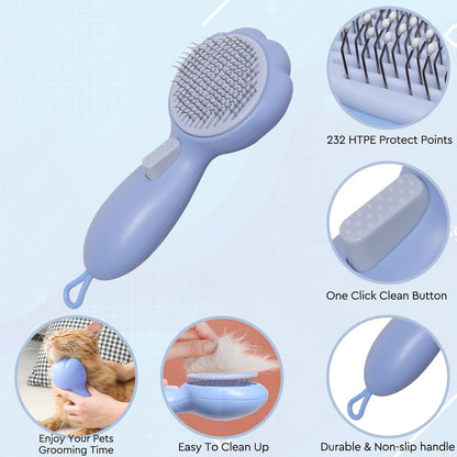 Cat Grooming Glove Brush,Pet Hair Remover Tool,Reusable Dog Hair Fur Remover for Carpet,Furniture,Couch,Clothes,Eco-Friendly and High efficiency