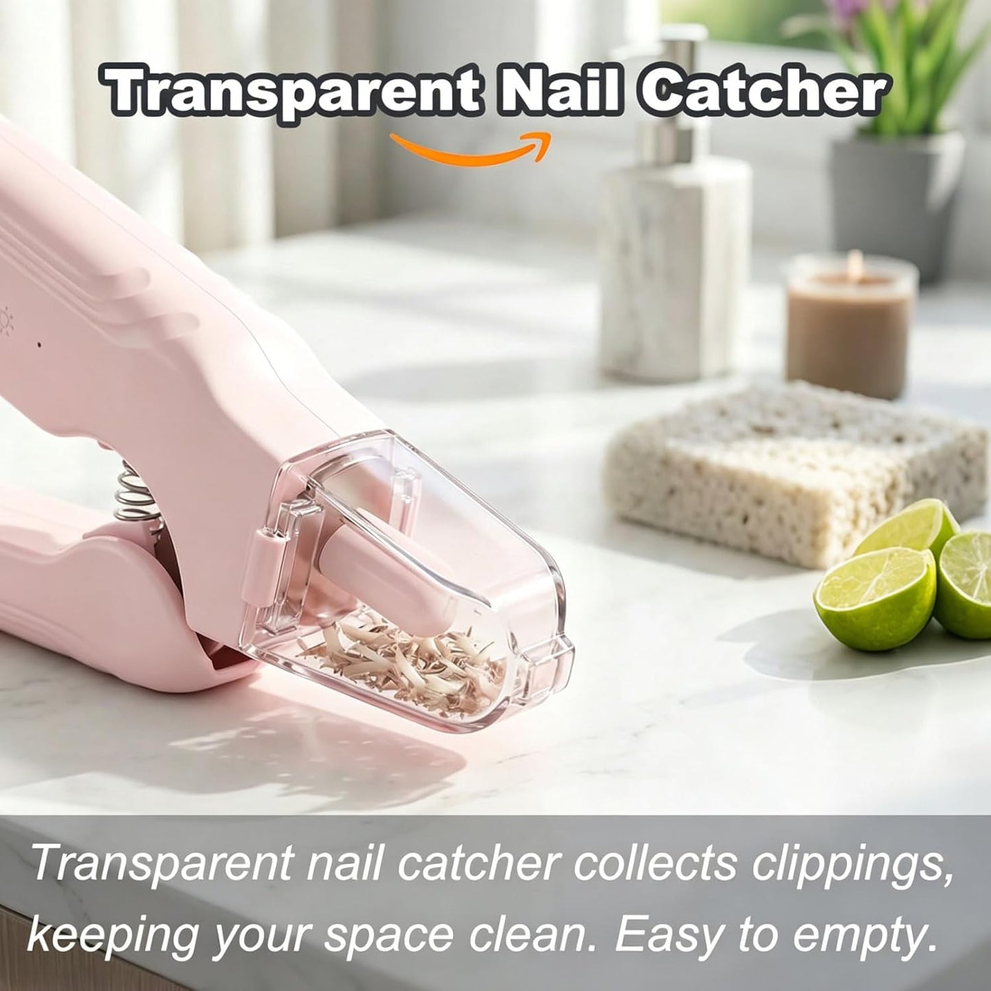 2-in-1 Dog Nail Grinder & Dog Nail Clippers Trimmers for Large Medium Small Dogs Cats Pets Claw Trimmer with LED Lights (White)