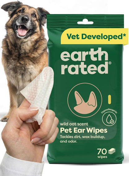 Earth Rated Dog Wipes, Hypoallergenic, Cleaning and Hydrating, for Grooming Paws, Body and Butt, Lavender Scented, 400 Count