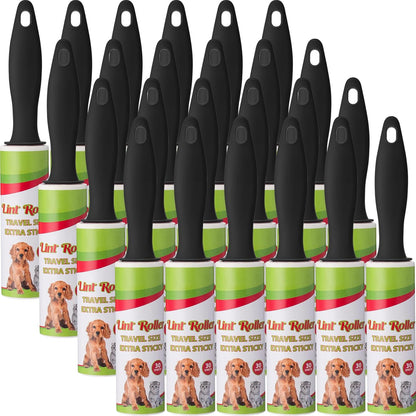 Hushee 8 Pcs Mini Lint Roller for Travel Small Lint Removers Bulk for Pet Hair and Clothes Small Size Removers Portable Sticky Removing Tool for Cleaning Furniture Dog Car Seat