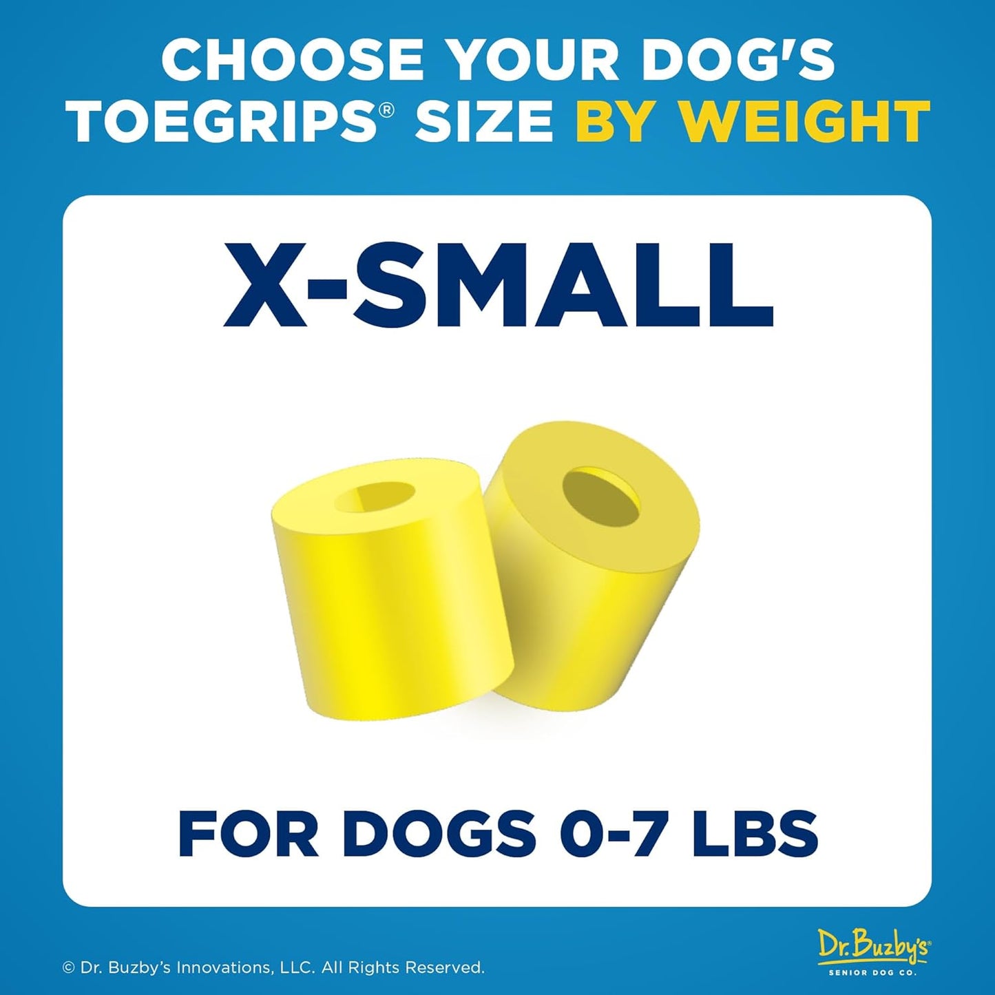 Dr Buzby's Large ToeGrips for Dogs - Instant Traction on Wood/Hardwood Floors - Anti Slip Relief - Grippers for Senior Dogs - Stop Sliding Instantly - Rubber Nails for Paws - 1 Pack (20 Grips)