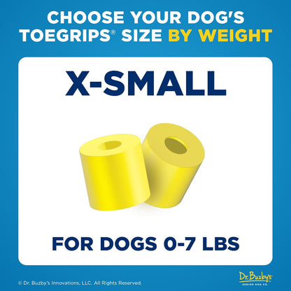 Dr Buzby's Large ToeGrips for Dogs - Instant Traction on Wood/Hardwood Floors - Anti Slip Relief - Grippers for Senior Dogs - Stop Sliding Instantly - Rubber Nails for Paws - 1 Pack (20 Grips)