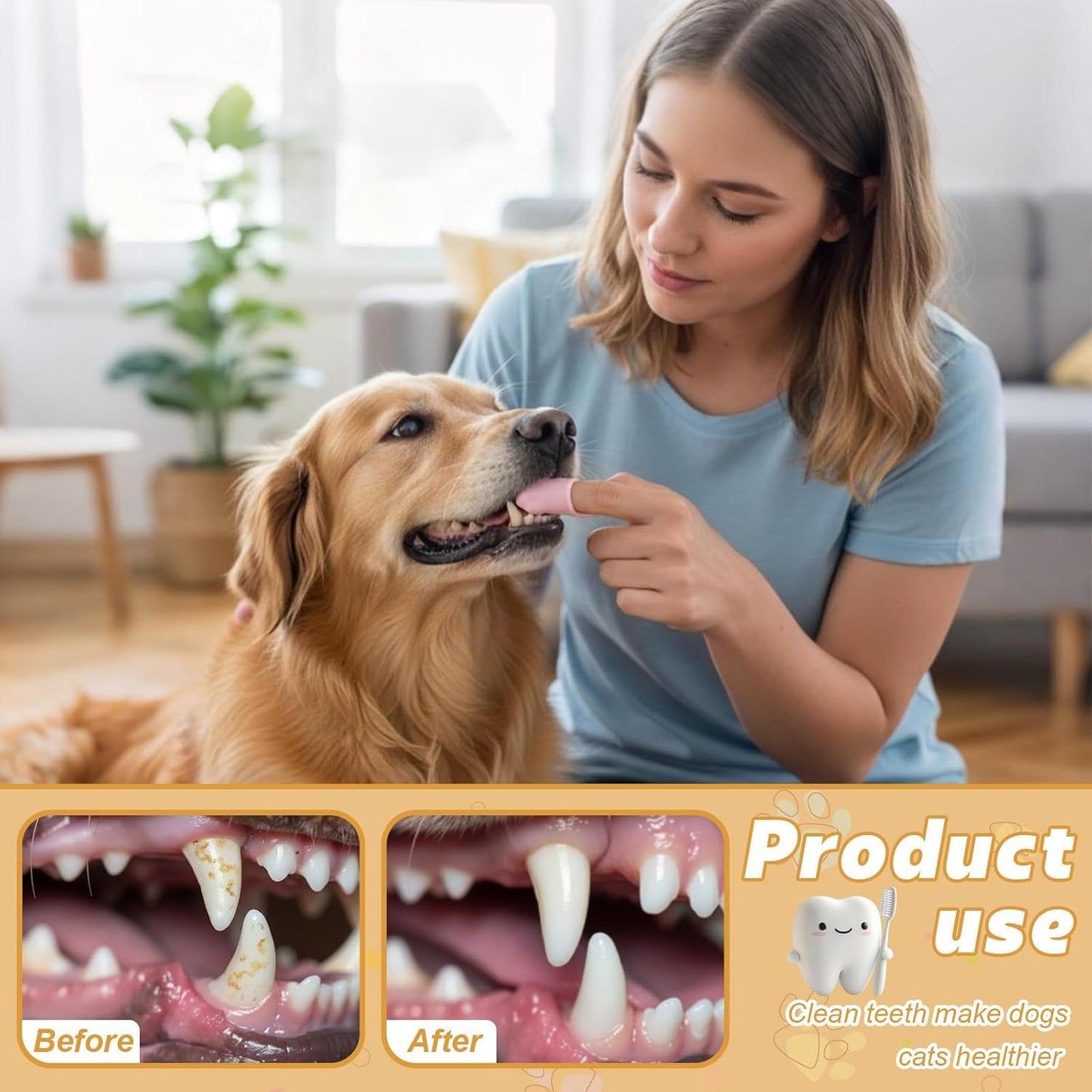 Lineshading 24 Count Silicone Finger Toothbrush for Dogs Cats Soft Bristles Pet Tooth Brushing Kit Gentle Dental Care Kits Teeth Cleaning Supplies Bulk for Large and Small Dogs Cats Puppy