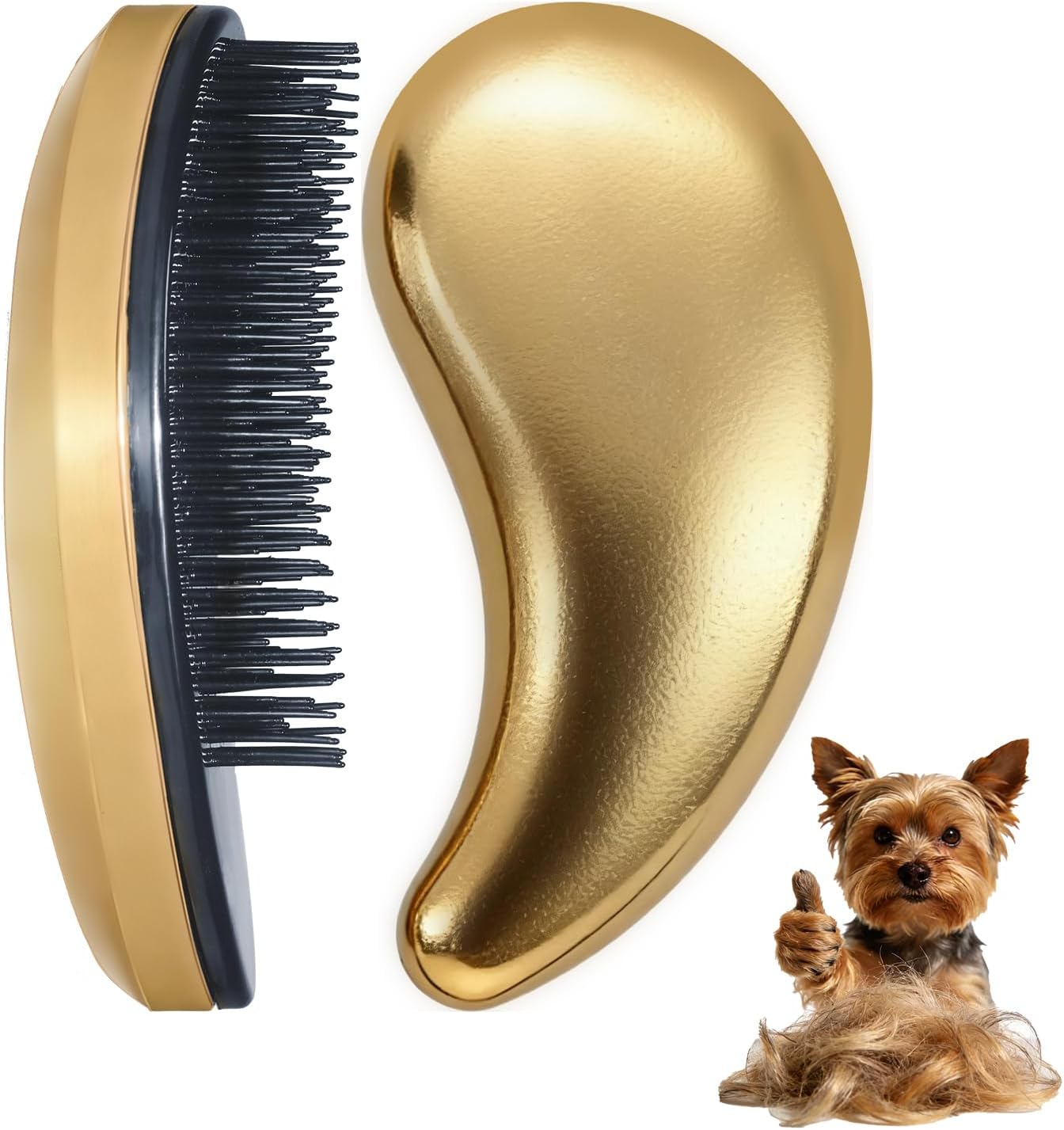 Small Dog Brush- Grooming Tool for Teddy, Yorkies, Maltese, Shih Tzu, Chihuahua - Puppy Hair Brush (Blue)