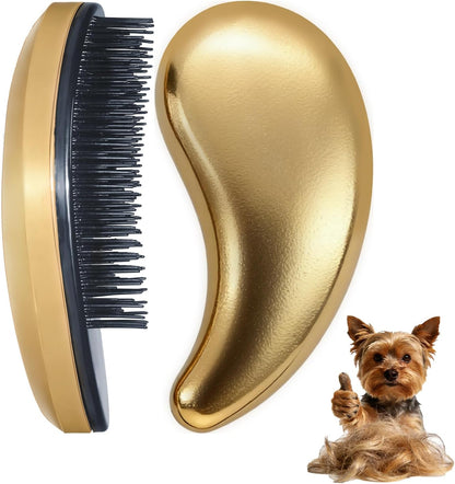 Small Dog Brush- Grooming Tool for Teddy, Yorkies, Maltese, Shih Tzu, Chihuahua - Puppy Hair Brush (Blue)