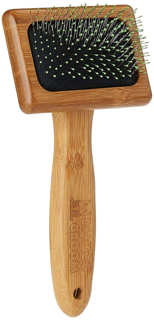 Bamboo Groom Soft Slicker Brush Medium