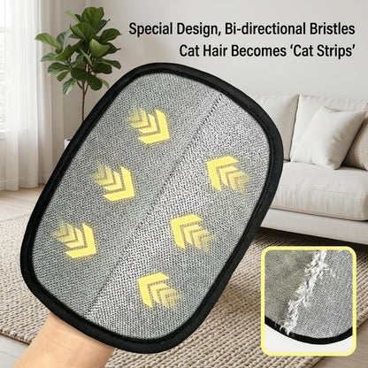 Pet Hair Remover Glove for Dogs and Cats 2 Pack Reusable Electrostatic 5 Finger Grooming Brush Tool Lint Catcher for Couch Clothing Car Seat