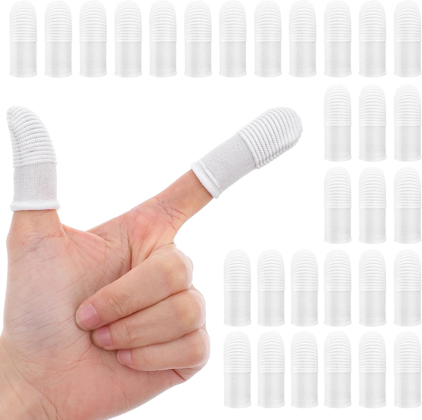 Sibba Dog Toothbrush Finger Toothbrush 30 PCS Pet Dental Care Kit Soft Nylon Finger Brush 360° Dog Tooth Brushing Kit for Dogs Teeth Cleaning White Washable Comfortable Dental Care Pet Toothbrushes