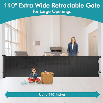 Extra Wide Baby Gate for Large Openings Retractable Baby Gates Indoor Outdoor Extra Long Dog Gate for Doorway Stair Gates for Kids or Pets Extra Large Dog Gate for Stairs