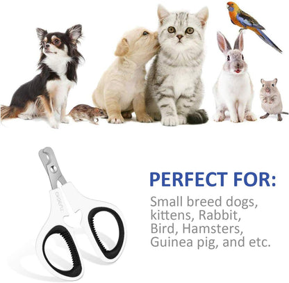 Pet Nail Clippers, Update Version Cat & Kitten Claw Nail Clippers for Trimming, Professional Pet Nail Clippers Best for a Cat, Puppy,Rabbit, Kitten & Small Dog,Sharp & Safe (Pink)