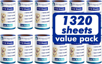 1200 Sheets Lint Roller with 6 Upgraded Handles (6 Rollers + 6 Refill), Mage Value Set Sticky Lint Rollers for Pet Hair, Portable Pet Hair Remover for Clothes, Furniture, Carpet, Dog and Cat