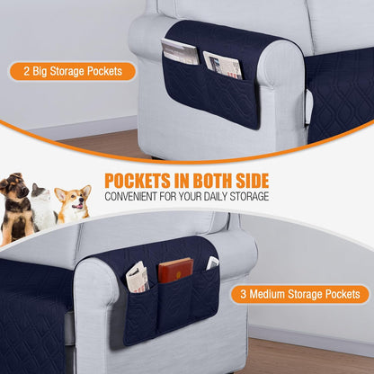 VANSOFY Couch Cover, Waterproof Sofa Covers Washable Slipcover Furniture Protector Couch Seat Covers Non-Slip Couch Cover for Dogs, Pets(Sofa, Dark Gray)