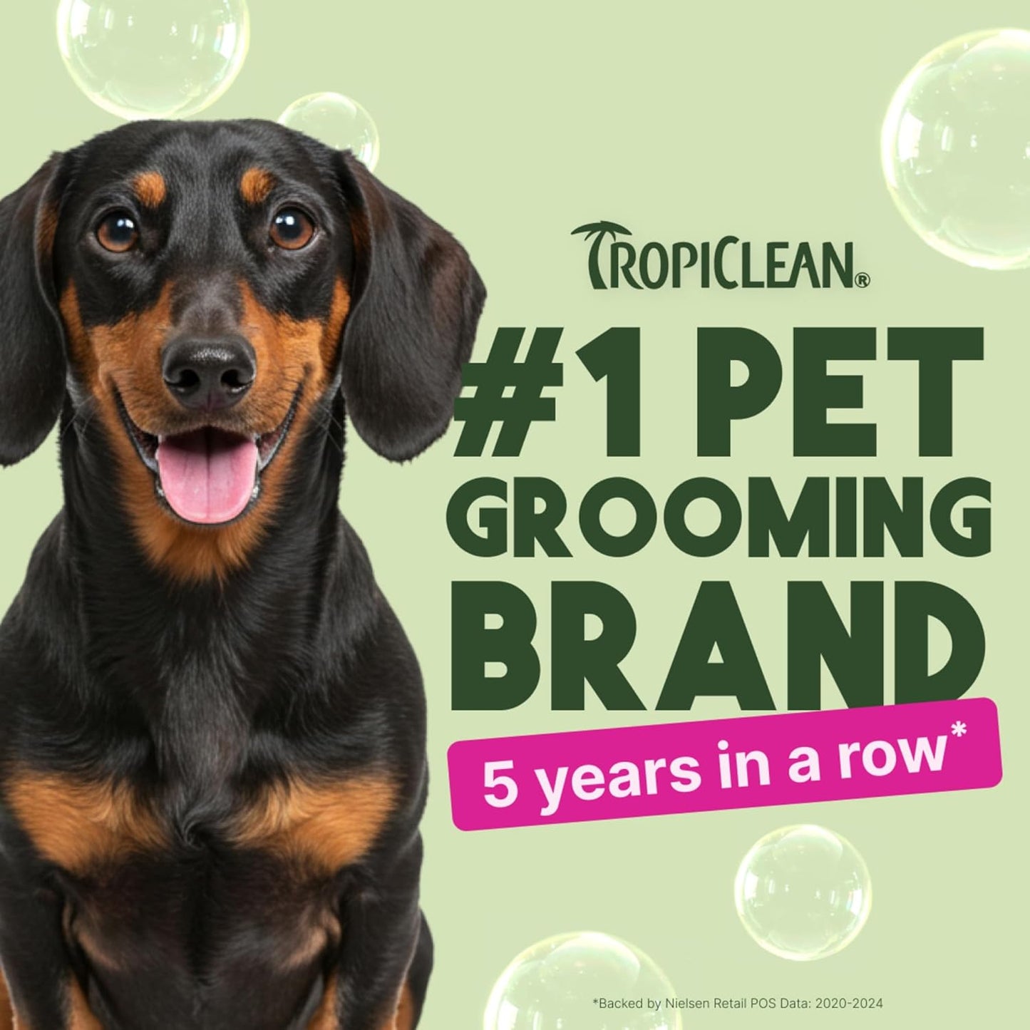 TropiClean Deshedding Dog Shampoo, Fast-Acting Shedding Control & Coat Softener, Puppy Safe, Made in USA, Lime & Coconut Scent, Cat Friendly, 20oz.