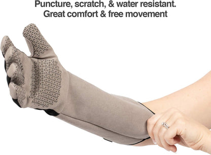 PetFusion Multipurpose Pet Grooming Gloves Great for Trips to Vet and Bathing, Puncture, Scratch & Water Resistant