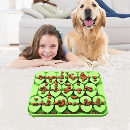 Small Silicone Snuffle Mat for Small Dogs Puppy Cat Slow Down Eating,Slow Feeder Lick Mat for Dry Wet Food for Pet Training Smell,Encourages Natural Foraging Skill,Relieving Stress