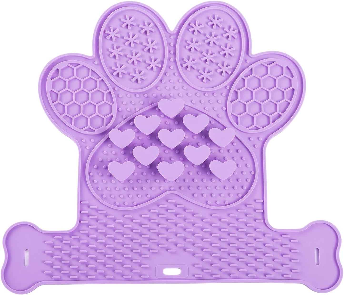 Dog Lick Mat with Suction Cups, Slow Feeder & Enrichment Mat for Dogs & Cats, Silicone Feeding Mat for Wet & Dry Food, Anxiety Relief, Mess-Free Foldable Pocket Design, Pink