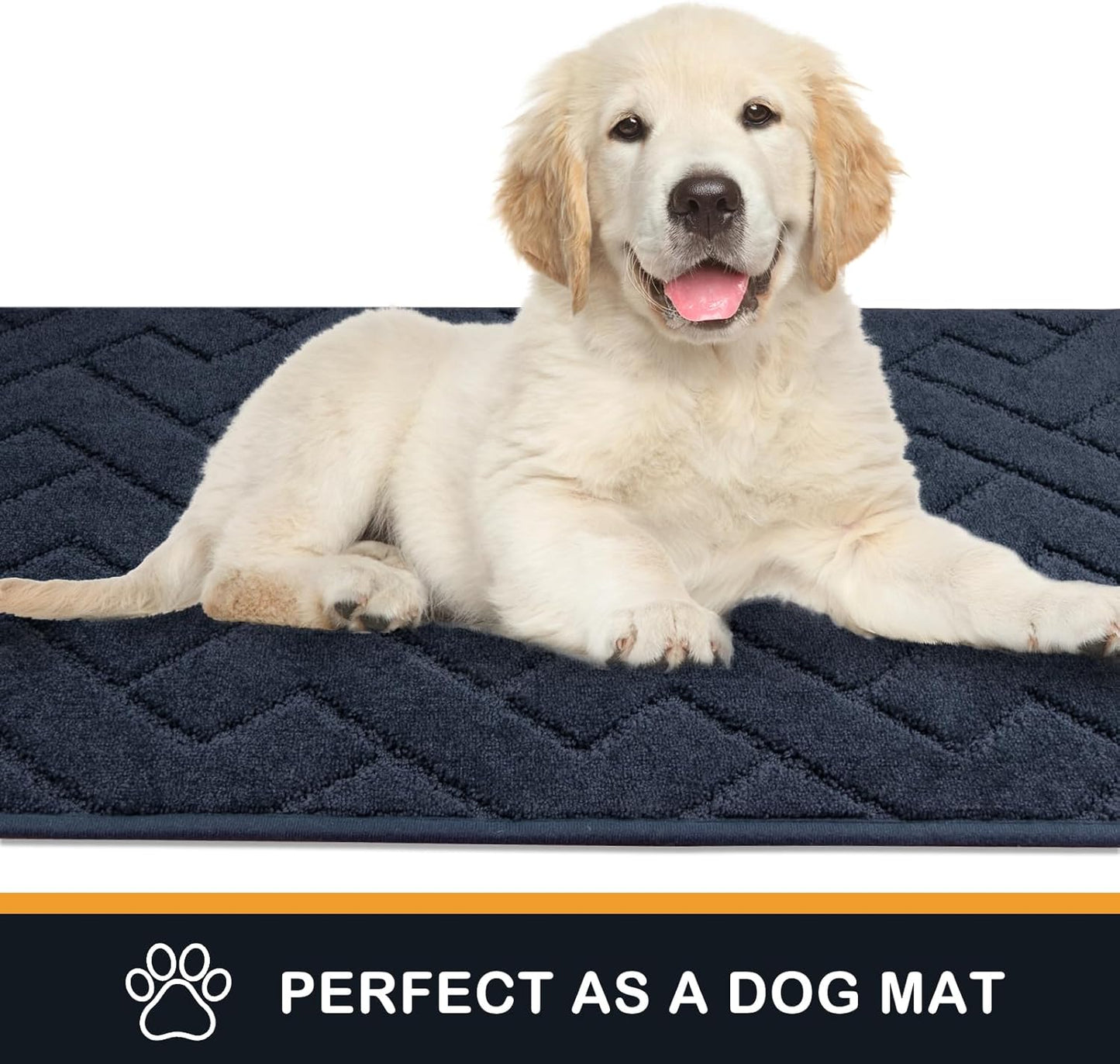 PURRUGS Dirt Trapping Door Mat 20" x 31.5", Non-Slip Machine Washable Entry Rug, Dog Doormat, Indoor Front Door Mat, Super Absorbent Entryway Rug for Muddy Shoes & Paws, Taupe