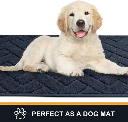 PURRUGS Dirt Trapping Door Mat 20" x 31.5", Non-Slip Machine Washable Entry Rug, Dog Doormat, Indoor Front Door Mat, Super Absorbent Entryway Rug for Muddy Shoes & Paws, Taupe