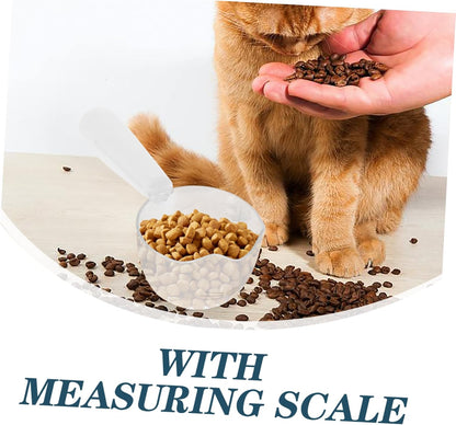 Yardwe Pet Feeding Spoon Portable Dog Food Scoop Clip Reusable Nonslip for Cats Dogs