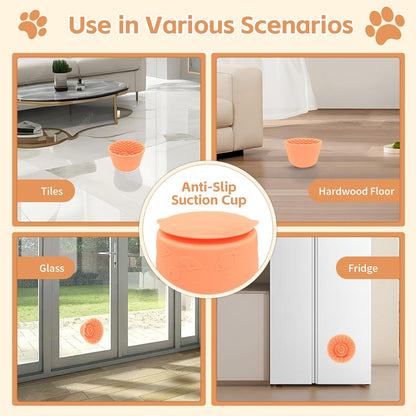 Dog Lick Bowl,Anxiety Relief Non-Slip Silicone Treat Bowl,Durable Anti-Choking Long-Lasting Enrichment Slow Feeder Licking Mat for Small Medium Large Breed,Freezable BPA Free Silicone Dishwasher Safe