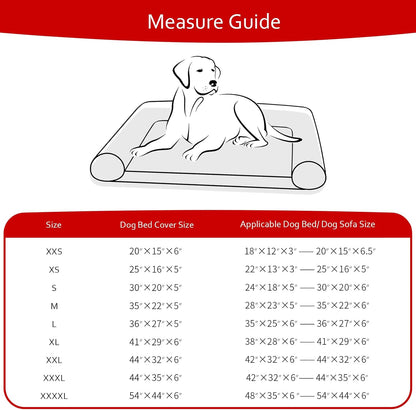 Waterproof Dog Bed Covers Replacement Washable Pet Hair Easy to Remove, Noiseless Quilted Puppy Pet Bed Cover Lovely Grey Star Print 29x41 Inches, for Dog/Cat, Cover Only