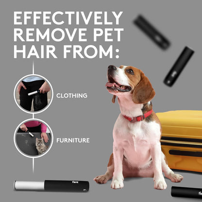 Flint Rose Gold Retractable Mini Lint Roller with 90 Extra Sticky Sheets, Small and Portable Lint Roller, Ideal Pet Hair Remover, Travel Lint Rollers for pet Hair Extra Sticky