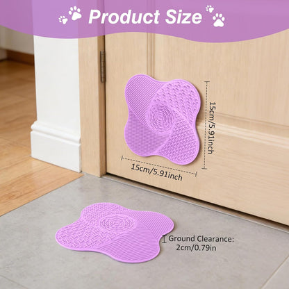 Lick Mat for Small Dogs with Suction Cups, Dog Lick Mat for Anxiety Relief, Slow Dog Feeder and Cat Licking Mat for Boredom Reducer, 1 Pack (Blue)