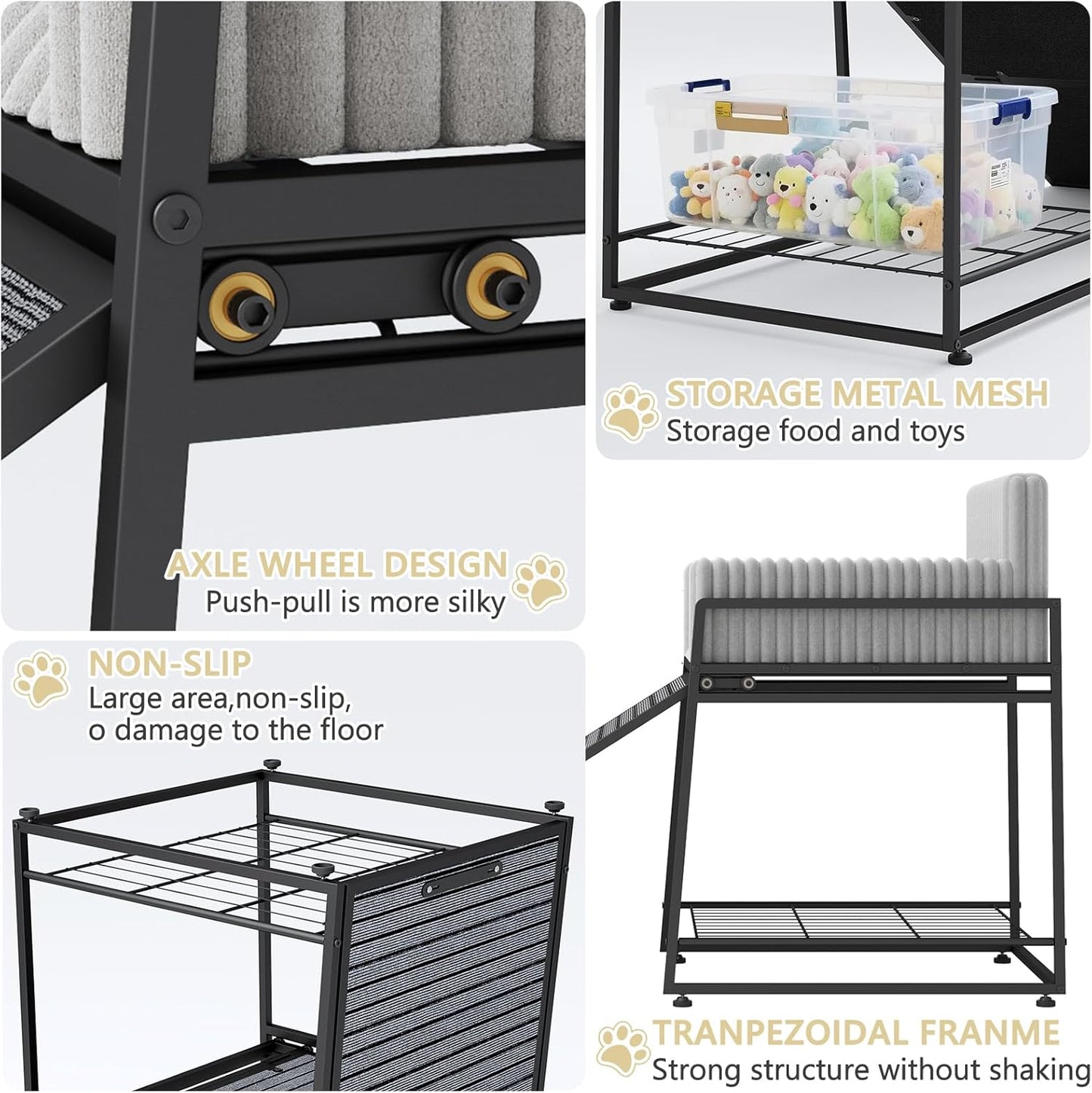 Pet Stairs Ramp with Seat,Dog Window Perch with Stairs and Storage,Dog Seat with Ramp Steps,Folding Pet Ramp for Dogs Cats,Bunk Bed Chair with Sofa Cushion for Bed Couch Office,Hold Up to 110 lbs