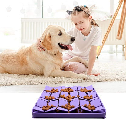 Small Silicone Snuffle Mat for Small Dogs Puppy Cat Slow Down Eating,Slow Feeder Lick Mat for Dry Wet Food for Pet Training Smell,Encourages Natural Foraging Skill,Relieving Stress