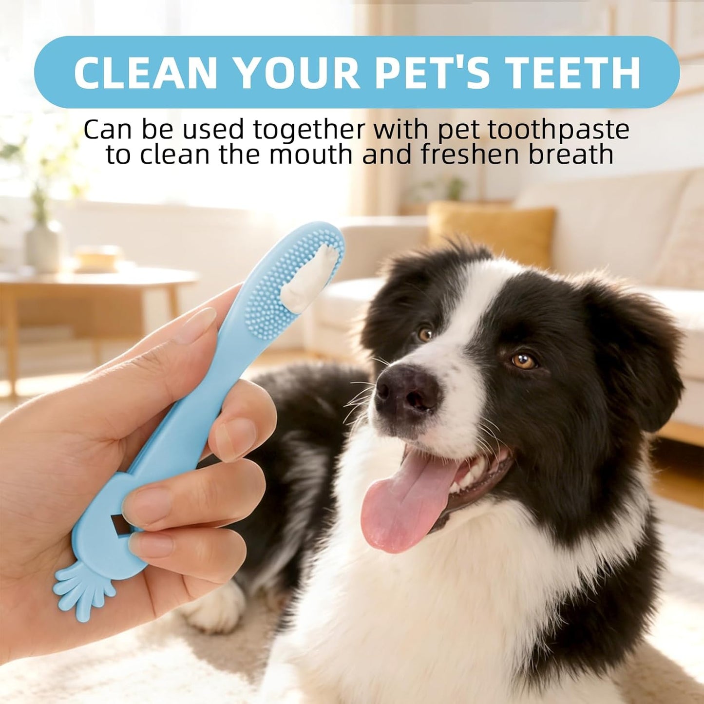 Yellow Pineapple-Shaped Dog Finger Toothbrush Soft TPR Anti-Slip Dog Finger Toothbrush Cover Cat Fingerbrush Tooth Cleaning Tool Pet Dental Care Toothbrush for Dogs and Cats 5.98in/15.2cm