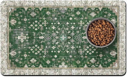 Pet Food Mats for Floor, Absorbent Dog Mat for Food and Water Dispenser Mat, Dog Food Mat Quick Dry Cat Food Mat Pet Supplies
