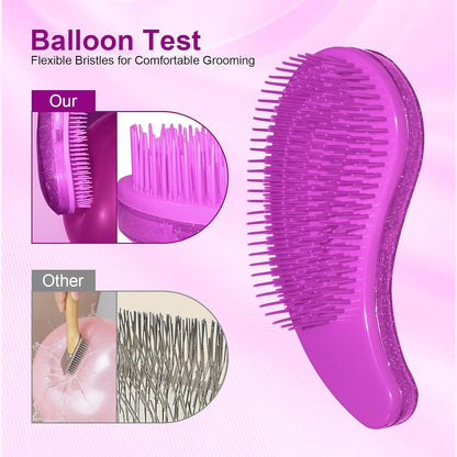 Small Dog Brush- Grooming Tool for Teddy, Yorkies, Maltese, Shih Tzu, Chihuahua - Puppy Hair Brush (Blue)
