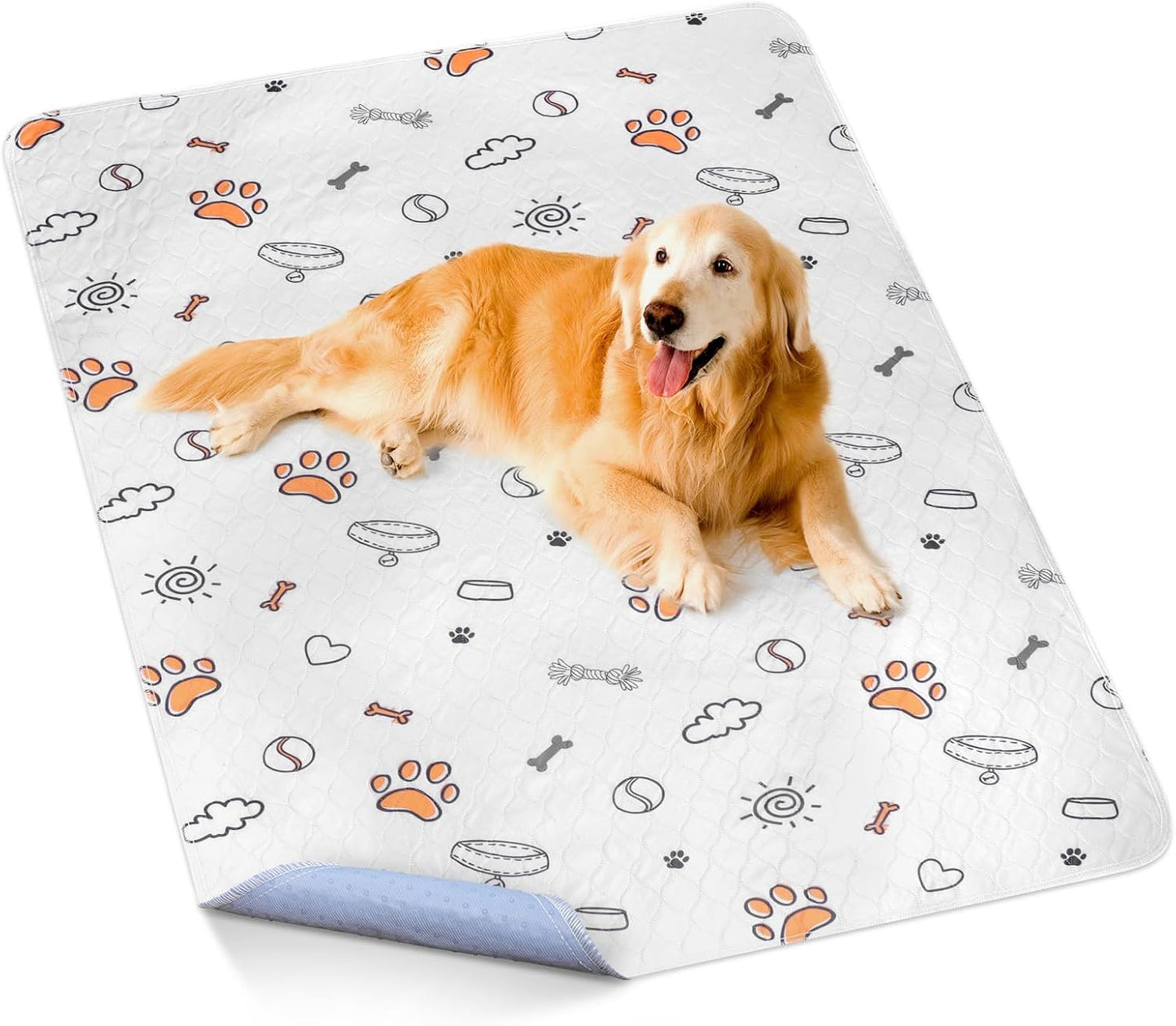 Washable Pee Pads for Dogs, 2 Pack Large 36"x41" Super Absorbent Reusable Dog Training Pads, 100% Waterproof Non-Slip Puppy Whelping Dog Playpen Indoor Pads Mat Pet Supplies