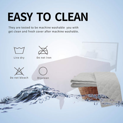 Easy-Going 100% Waterproof Dog Bed Cover, Non-Slip Pet Blanket for Furniture, Washable Couch Cover, Repleasement Sofa Cover (68x82 in,Gray)