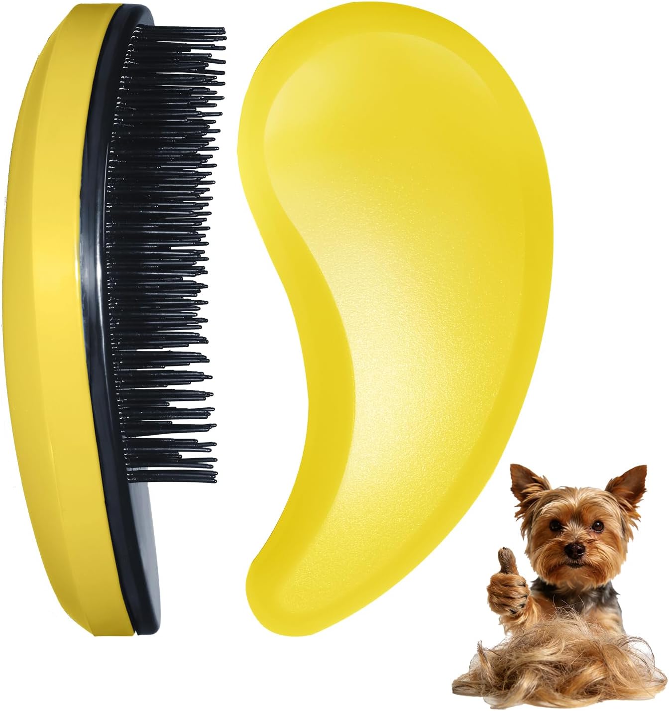 Small Dog Brush- Grooming Tool for Teddy, Yorkies, Maltese, Shih Tzu, Chihuahua - Puppy Hair Brush (Blue)