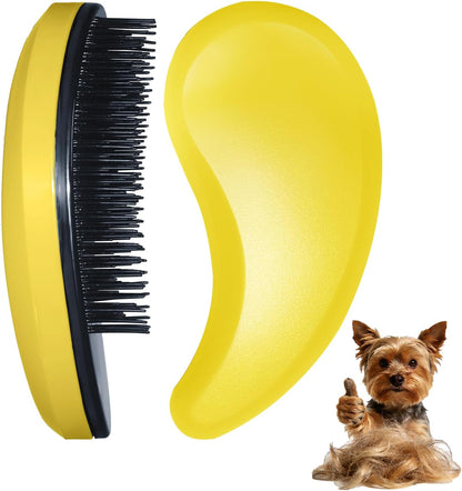 Small Dog Brush- Grooming Tool for Teddy, Yorkies, Maltese, Shih Tzu, Chihuahua - Puppy Hair Brush (Blue)