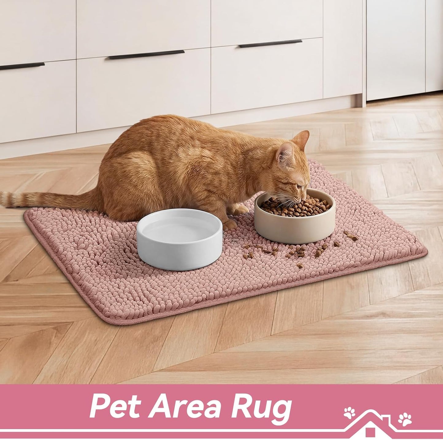 Bcoimo Super Absorbent Dog Door Mat, 30"*20" Anti Slip Mat for Muddy Paws, Pet Rugs for Dirty Paws Washable that Absorbs Moisture and Dirt, for Dog Cage and Pet Resting Carpet