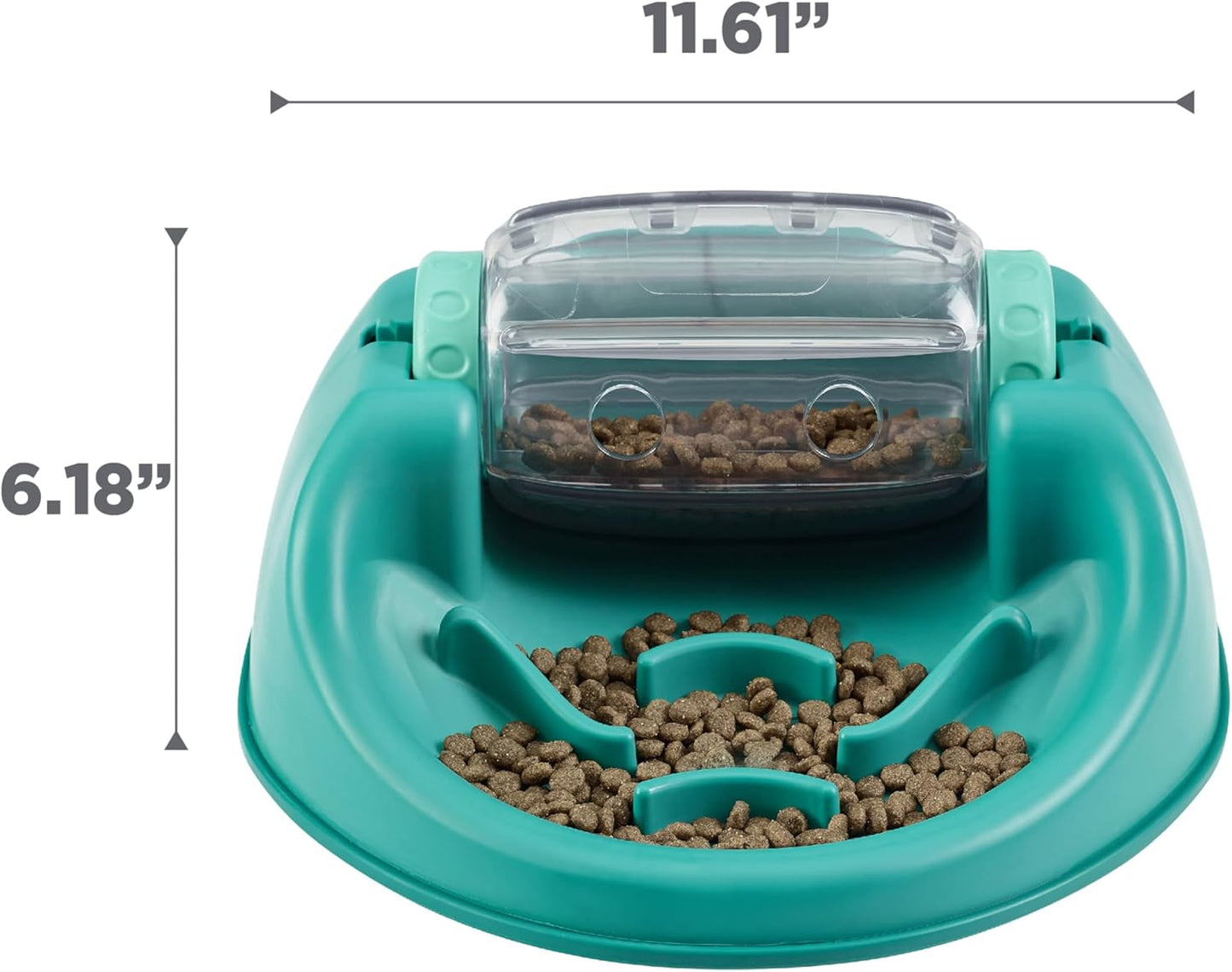 Outward Hound by Nina Ottosson Lick N’ Flip Level 1 Dog Puzzle Toy, Lick Mat & Slow Feeder – Non-Slip Base Beginner Enrichment for Small & Medium Dogs, Holds 1 Cup Wet or Dry Food, 7.4" x 7.4"