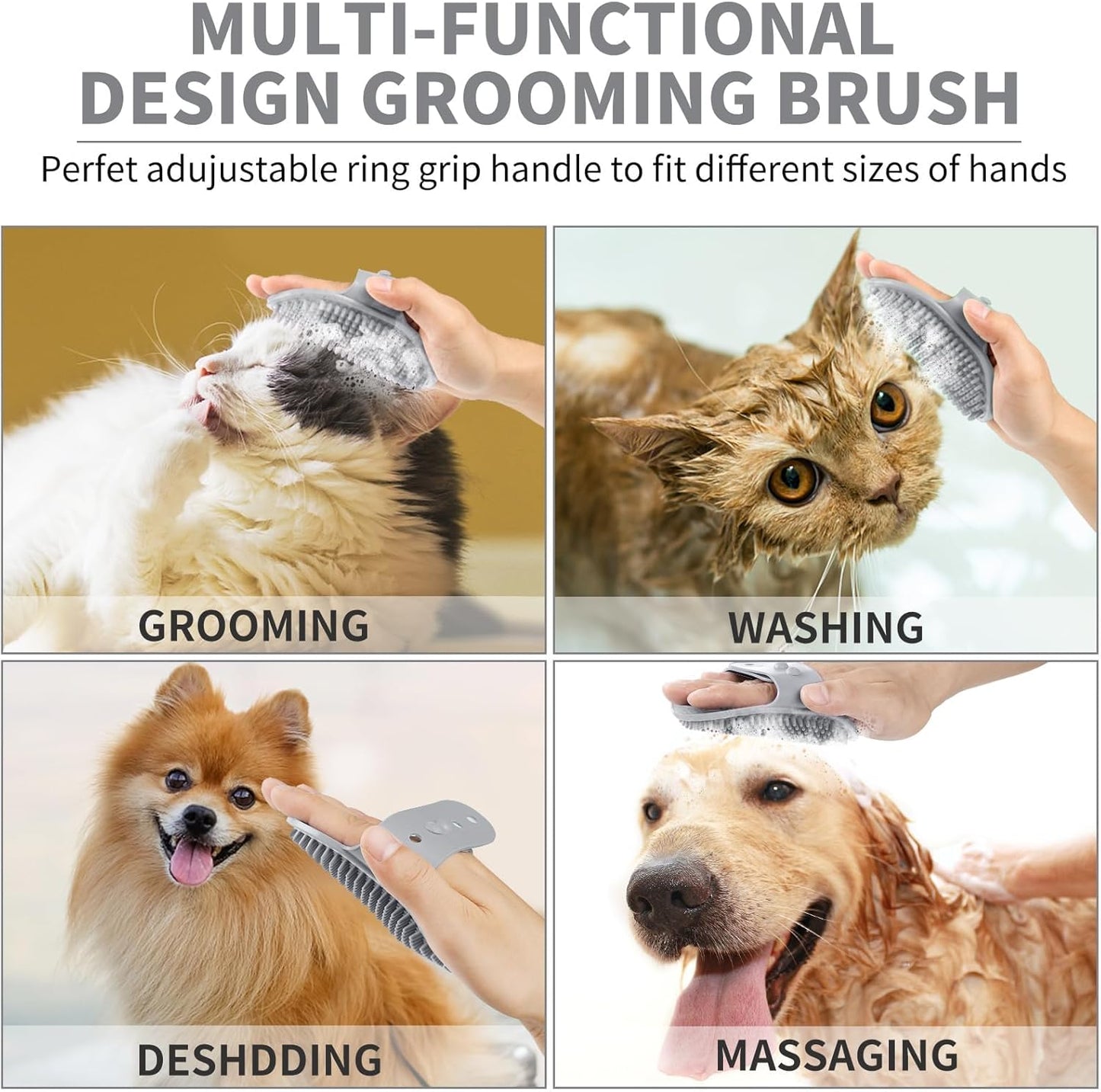 Professional 7 in 1 Dog Paw Cleaner for Dogs & Cats - Includes 1 Portable Paw Washer, 1 Bath Brush, 2 Dog Toothbrushes and 3 Absorbent Towels Note: Fits Paws up to 2 Inches Wide (Small, Blue)