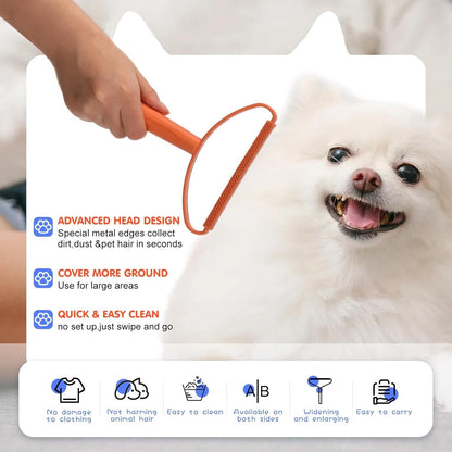 Honeydak 3 Pieces Hair Remover Tool Dog Hair Remover Pro Silicone Cleaner Brush Roller Fuzz Hairball Brush for Carpet Rake, Car Mat, Couch, Pet Bed, Clothes