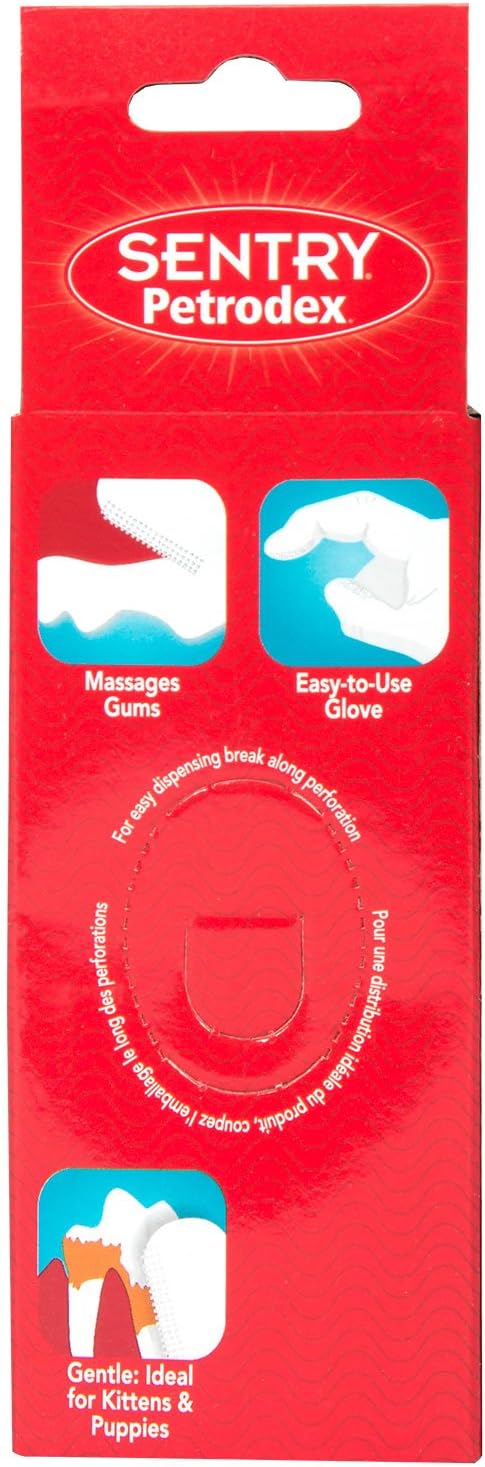 Petrodex Finger Toothbrush for Cats and Dogs, 5 count