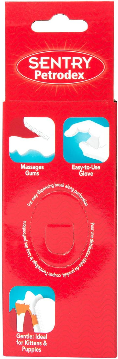 Petrodex Finger Toothbrush for Cats and Dogs, 5 count