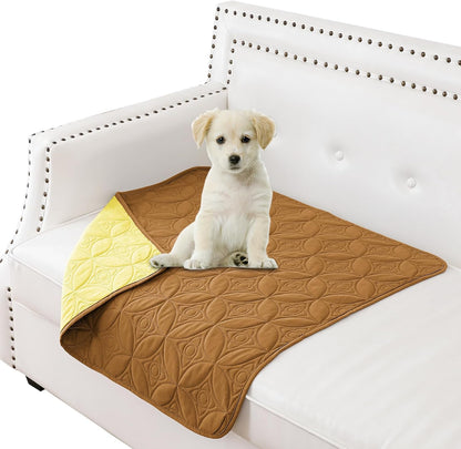 Waterproof Dog Blanket, 30x30 inches Small Pet Couch Covers for Sofa, Chair Bed Furniture Protector from Dogs Washable and Reversible-Lightgrey+Darkgrey