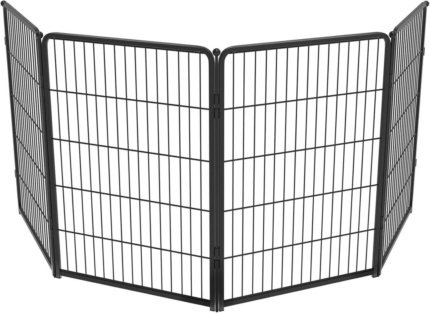 FXW Homeplus Unleashed Indoor Dog Playpen - Stress-Free and Safe Play, Heavy Duty 24 Inch 6 Panels Dog Pen for Puppy and Small Dogs, Black│Patented
