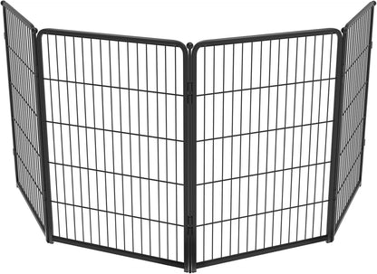 FXW Homeplus Unleashed Indoor Dog Playpen - Stress-Free and Safe Play, Heavy Duty 24 Inch 6 Panels Dog Pen for Puppy and Small Dogs, Black│Patented